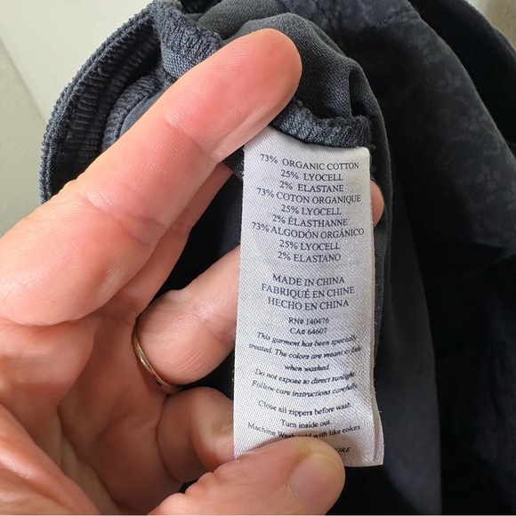 Faherty Corduroy Mini Skirt in Washed Black, Size 6 - Picture 5 of 5